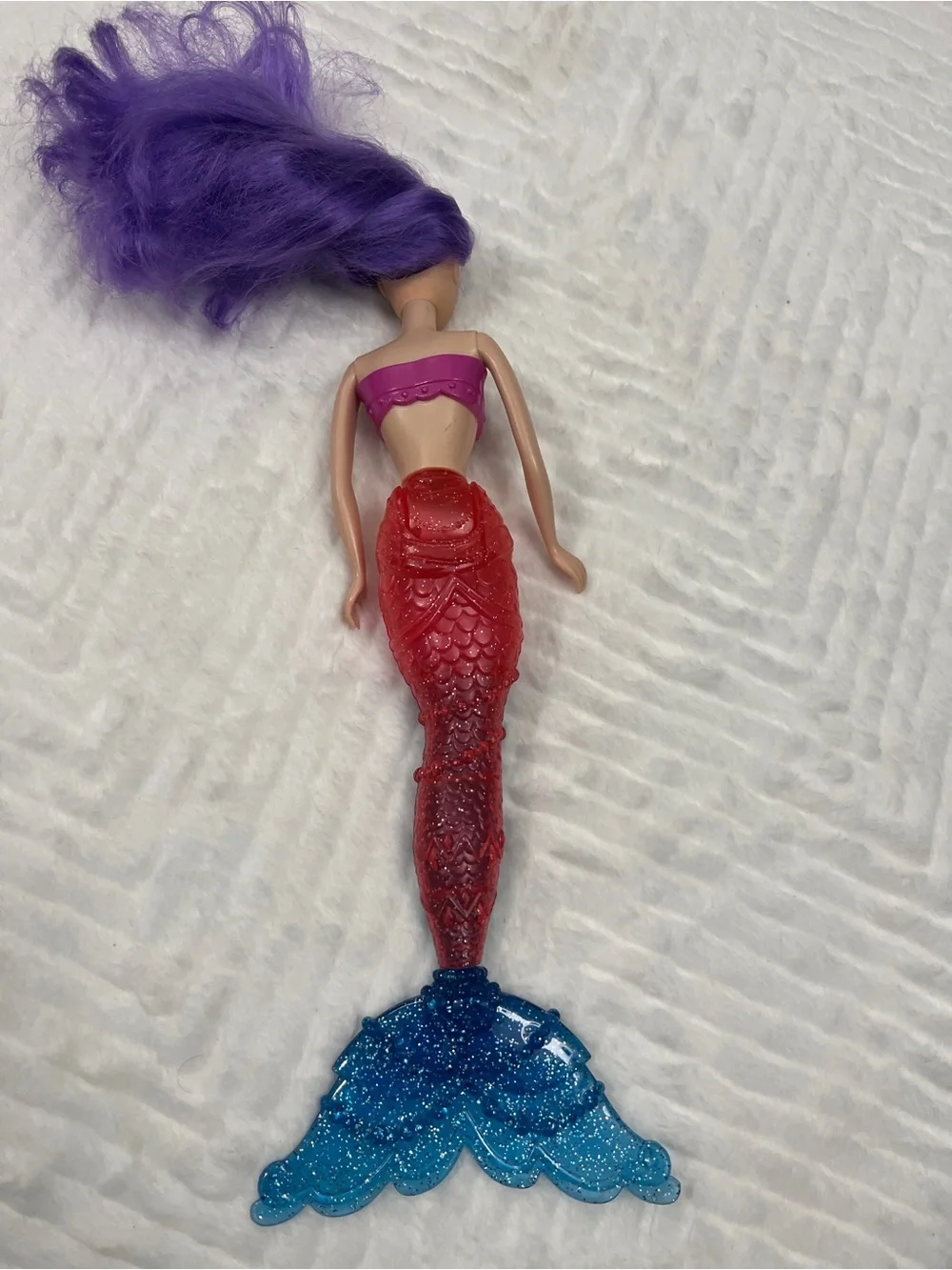 Purple-Haired Mermaid Doll‎ with Ombre Tail